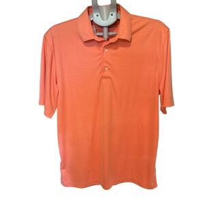 Greg Norman Men's ML75 Play Dry Golf Polo‎ Shirt - Bright Orange Large